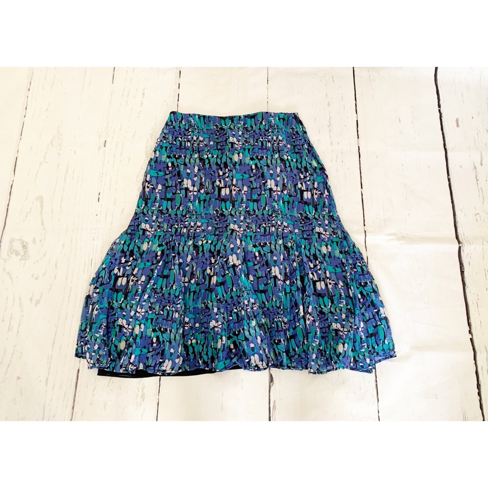 Chico’s Silk Multi Color Skirt Size 4